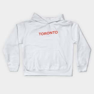 Toronto City Typography Kids Hoodie